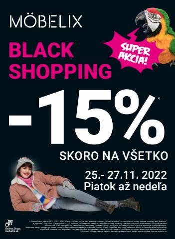 Katalóg Möbelix v Prešov | -15 % BLACK SHOPPING | 21. 11. 2022 - 31. 12. 2022