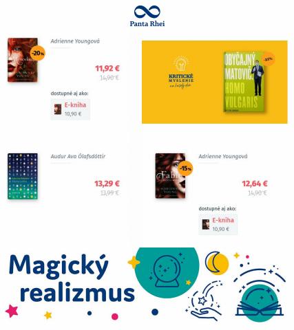 Ponuky Hračky a Voľný Čas v Sliač | Najnovšie Knihy prúdu magický realizmus de Panta Rhei | 18. 5. 2022 - 25. 5. 2022
