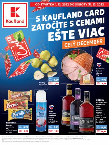 Ponuky Supermarkety v Žilina | Leták Kaufland de Kaufland | 1. 12. 2022 - 31. 12. 2022