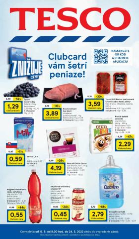 Ponuky Supermarkety v Bratislava | Tesco leták - budúci týždeň de Tesco | 18. 5. 2022 - 24. 5. 2022