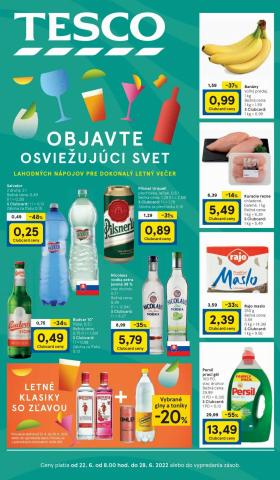 Ponuky Supermarkety v Zvolen | Tesco leták - budúci týždeň de Tesco | 22. 6. 2022 - 28. 6. 2022
