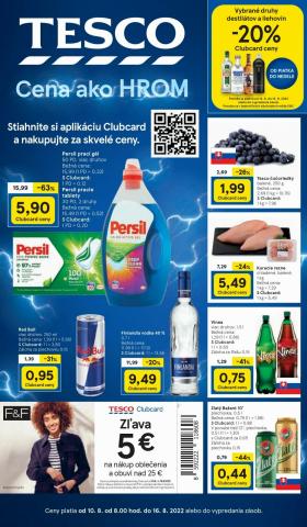 Ponuky Supermarkety v Banská Bystrica | Tesco leták - budúci týždeň de Tesco | 10. 8. 2022 - 16. 8. 2022