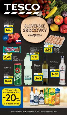 Ponuky Supermarkety v Bratislava | Tesco leták - budúci týždeň de Tesco | 28. 9. 2022 - 4. 10. 2022
