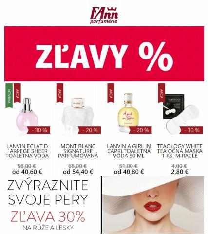 Katalóg Fann Parfumérie v Bratislava | Výpredaj zľavy až do 80% | 18. 5. 2022 - 25. 5. 2022