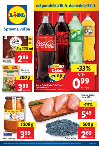 Ponuky Supermarkety v Žilina | Platný od 16. 05. 2022 de Lidl | 16. 5. 2022 - 22. 5. 2022