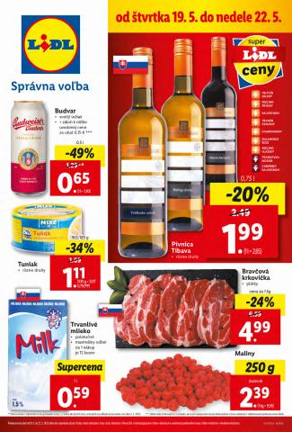 Ponuky Supermarkety v Žilina | Platný od 19. 05. 2022 de Lidl | 19. 5. 2022 - 22. 5. 2022