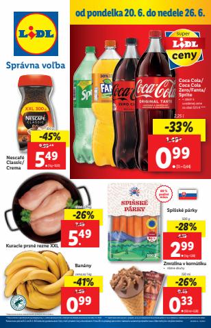 Ponuky Supermarkety v Zvolen | Platný od 20. 06. 2022 de Lidl | 20. 6. 2022 - 26. 6. 2022