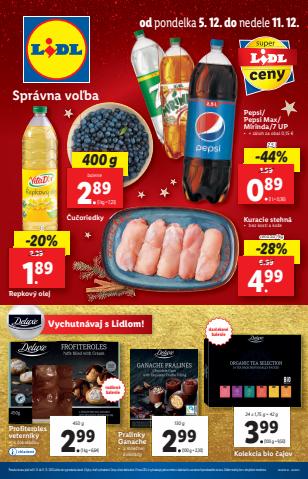 Ponuky Supermarkety v Žilina | Platný od 05. 12. 2022 de Lidl | 5. 12. 2022 - 11. 12. 2022