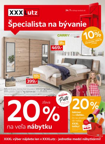Ponuky Dom a Záhrada v Bratislava | Zľava 20 % na veľa nábytku de XXXLutz | 25. 9. 2022 - 9. 10. 2022