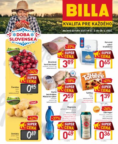 Ponuky Supermarkety v Trnava | Billa de Billa | 21. 6. 2022 - 28. 6. 2022