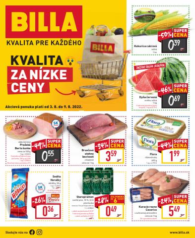 Ponuky Supermarkety v Banská Bystrica | Leták Billa de Billa | 2. 8. 2022 - 9. 8. 2022