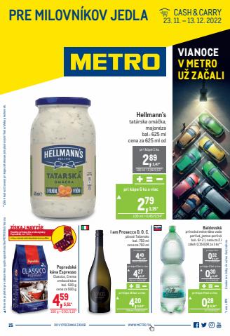 Ponuky Supermarkety v Žilina | Pre milovníkov jedla de METRO | 23. 11. 2022 - 13. 12. 2022