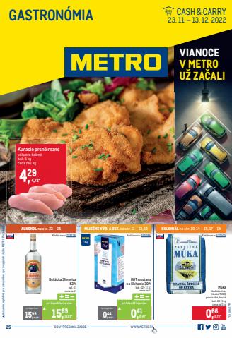 Ponuky Supermarkety v Žilina | Gastronómia de METRO | 23. 11. 2022 - 13. 12. 2022
