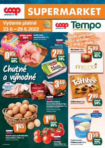 Ponuky Supermarkety v Malacky | Leták COOP Jednota de COOP Jednota | 22. 6. 2022 - 29. 6. 2022