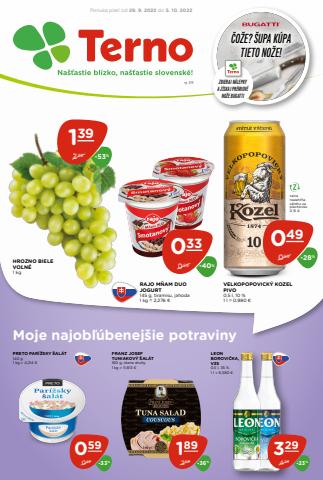 Ponuky Supermarkety v Bratislava | Akciová ponuka de TERNO | 29. 9. 2022 - 5. 10. 2022