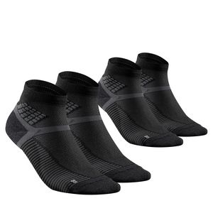 Turistické polovysoké ponožky Hike 500 2 páry čierne v akcii za 16€ v Decathlon