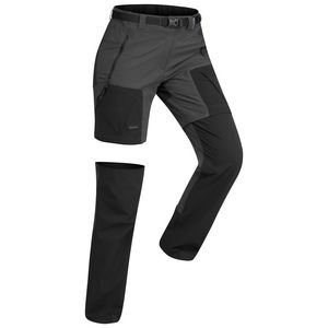Dámske nohavice MT500 na treking v horách odopínateľné 2 v 1 čierne v akcii za 28€ v Decathlon