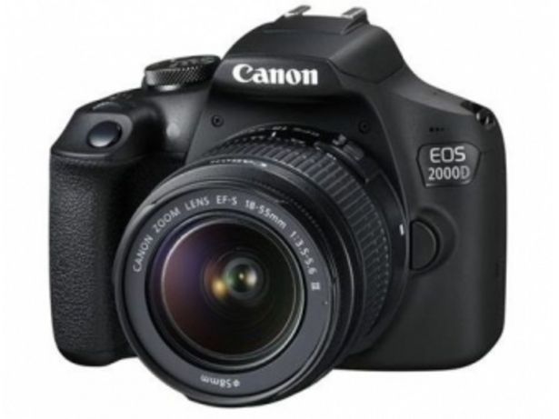 Canon EOS 2000D + 18-55 DC III + brašna SB130 + 16GB SD karta v akcii za 429€