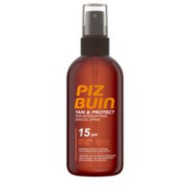 Piz Buin Tan & Protect opaľovací olej 150 ml, SPF 15 Oil Spray v akcii za 22,7€