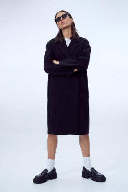 Dvojradový kabát v akcii za 59,99€ v H&M
