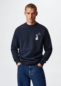 Christmas embroidered sweatshirt v akcii za 25,99€ v Mango