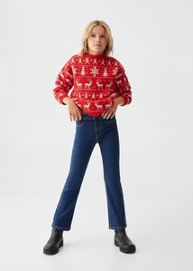 Christmas jacquard sweater v akcii za 17,99€ v Mango