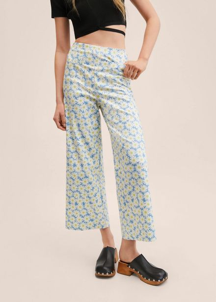 Printed culotte trousers v akcii za 9,99€ v Mango