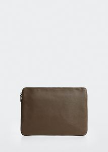 Leather-effect laptop case v akcii za 19,99€ v Mango