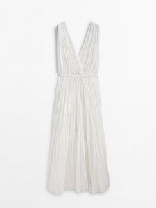 Skladané Šaty So Šnúrkami v akcii za 99,95€ v Massimo Dutti