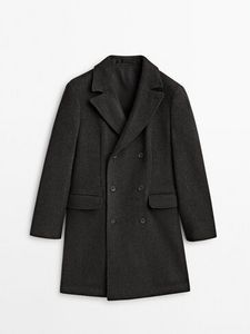 Vlnený Zmesový Kabát S Dvojradovým Zapínaním v akcii za 299€ v Massimo Dutti