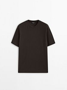 Tričko S Krátkym Rukávom Z Vlnenej Zmesi - Limited Edition v akcii za 49,95€ v Massimo Dutti