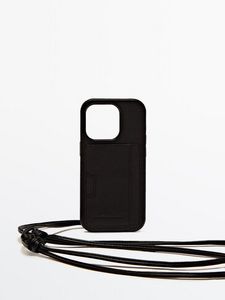 Iphone 14 Pro Kožené Puzdro S Povrázkom - Limited Edition v akcii za 59,95€ v Massimo Dutti