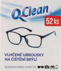 Q-Clean Vlhčené obrúsky na čistenie okuliarov 52 ks v akcii za 1,49€ v TETA Drogerie