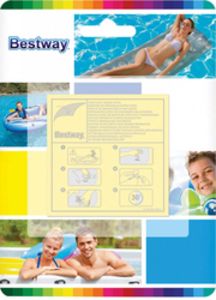 Opravná sada na bazény Bestway 6.5cm x 6.5cm v akcii za 0,89€ v Raj Hračiek