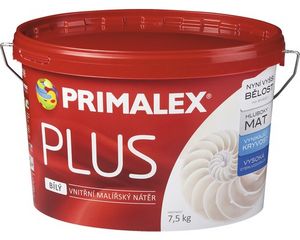 Farba na stenu Primalex Plus biela 7,5 kg v akcii za 17,95€ v HORNBACH