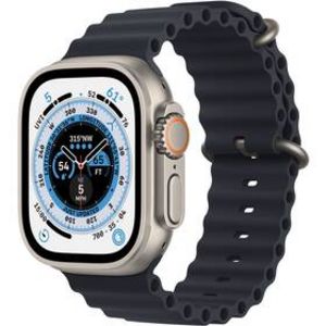 Inteligentné hodinky Apple Watch Ultra GPS + Cellular, 49mm titánové puzdro - tmavo atramentový oceánsky remienok (MQFK3CS/A) v akcii za 995€ v Datart