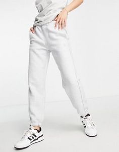 Adidas Originals Luxe Lounge fleece joggers in light grey v akcii za 198,65€ v asos