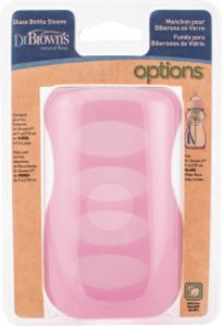 Ochranný silikónový obal na dojčenskú fľašu Options, ružový v akcii za 5,55€ v Dm Drogerie